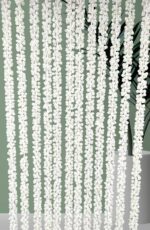 Tiny Shiny Artificial Jasmine Mogra Flower Garland String, White 152.4 cm, Wedding Party Decoration, Home Decoeration, Pooja Mandir Decoration