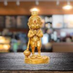 tiny shiny Bal Lord Hanuman Dhyan Mudra Showpiece for Home Decor Living Room | Hanuman Idol Statue for Car Deshboard Hanuman Ji Bajrang Bali Ki Murti for Home and Office...