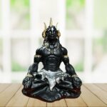 tiny shiny Adiyogi Shiv Idol Statue Murti for Car Deshboard l Gift for Diwali Maha Shivratri Housewarming Birthday | Mahadev Statue for Home Decor Pooja Room Office